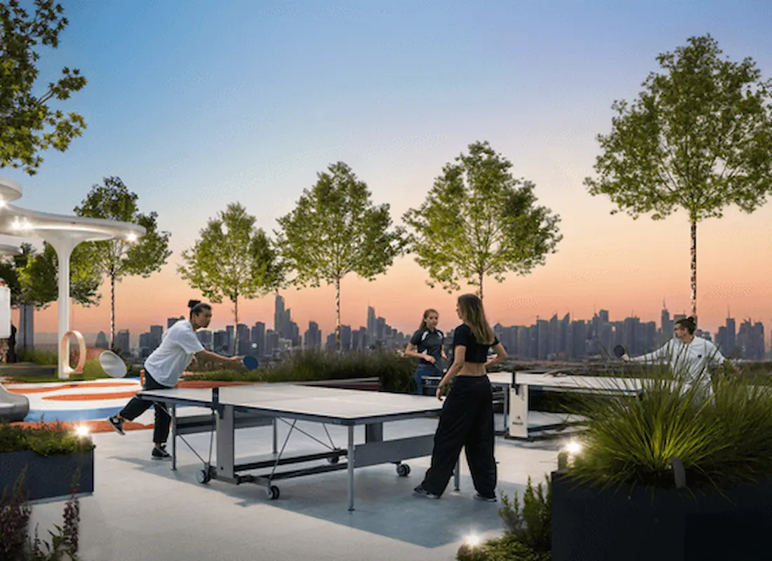 The Fifth Tower rooftop terrace