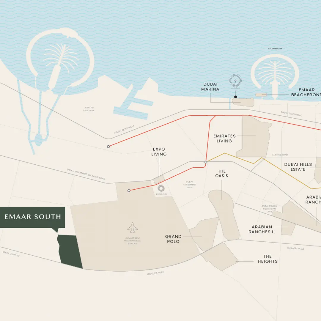 Emaar South master community and golf course